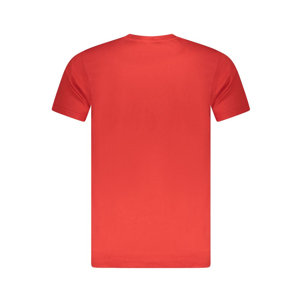 Rotes Baumwoll-T-Shirt für Herren