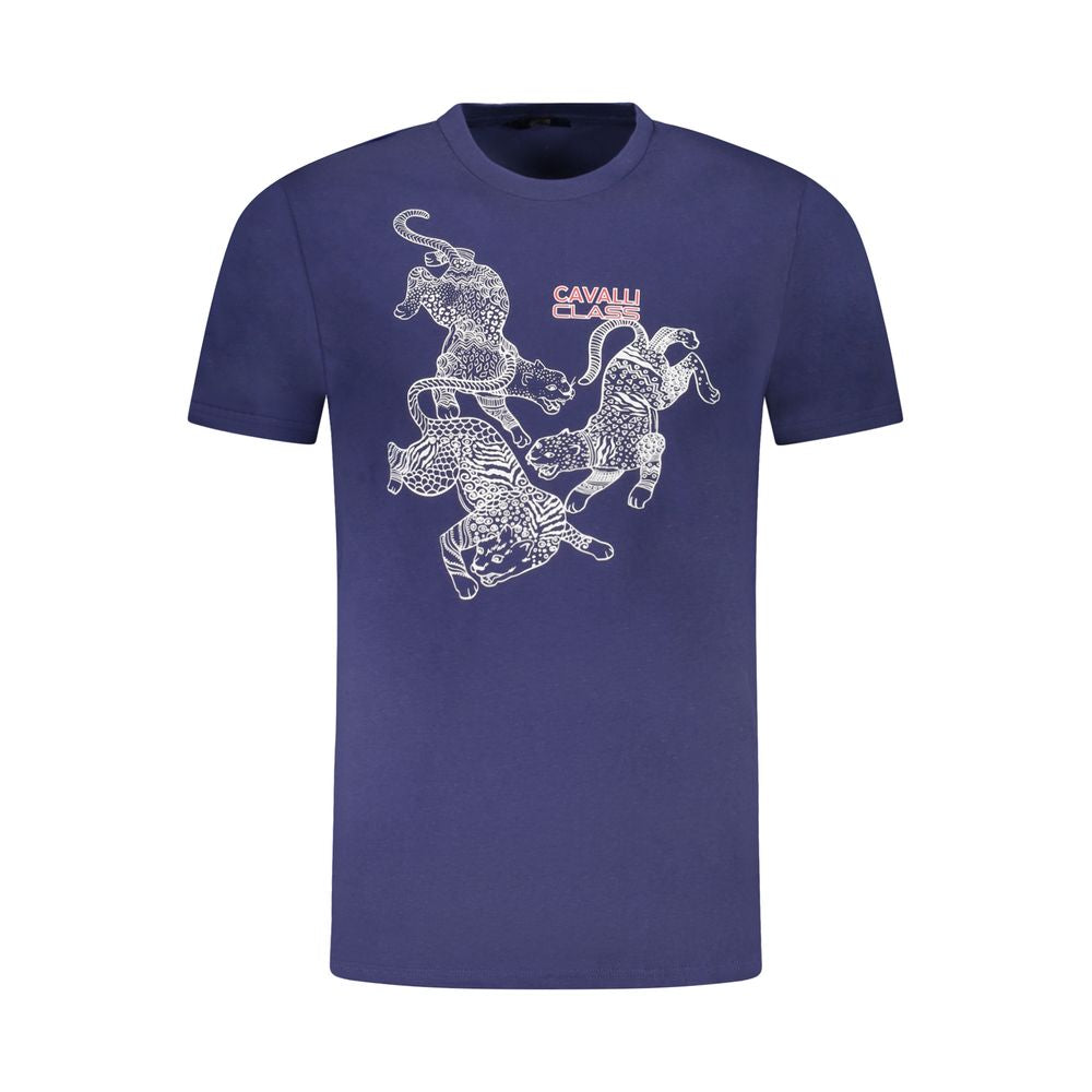 Blu Baumwoll-T-Shirt für Herren