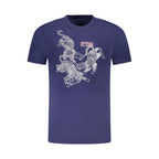 Blu Baumwoll-T-Shirt für Herren
