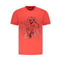 Rotes Baumwoll-T-Shirt für Herren