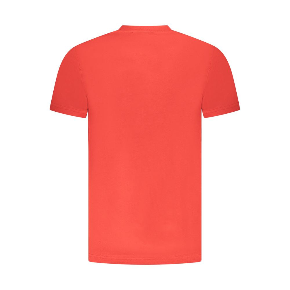 Rotes Baumwoll-T-Shirt für Herren