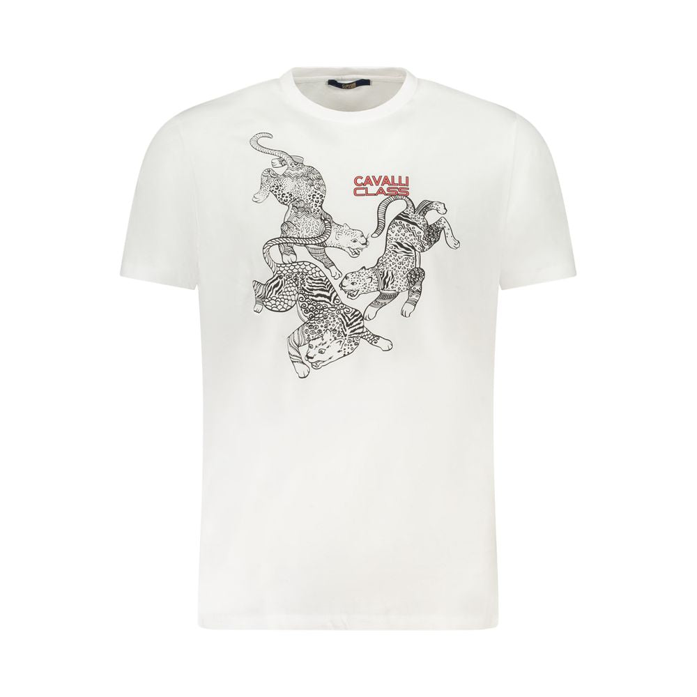 Weißes Baumwoll-T-Shirt für Herren