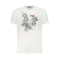 Weißes Baumwoll-T-Shirt für Herren