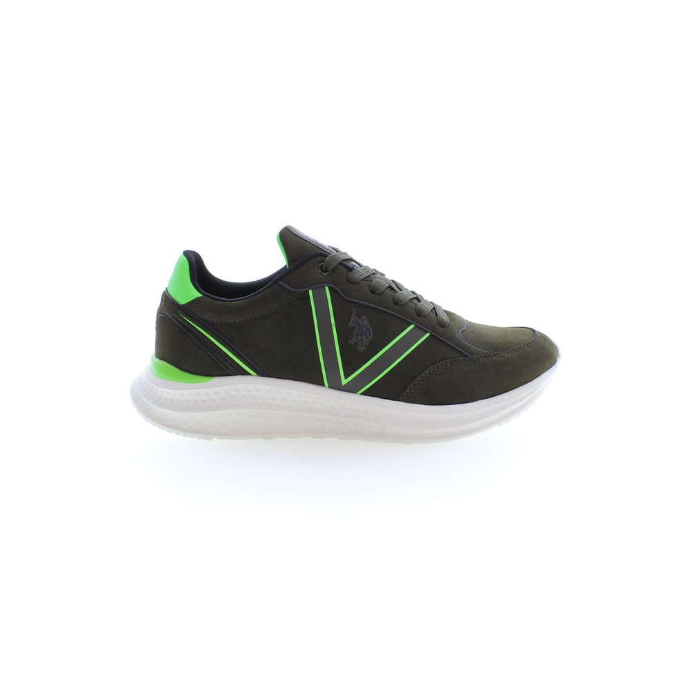 Grüner Polyester-Sneaker