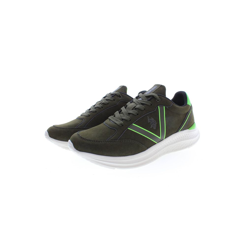 Grüner Polyester-Sneaker