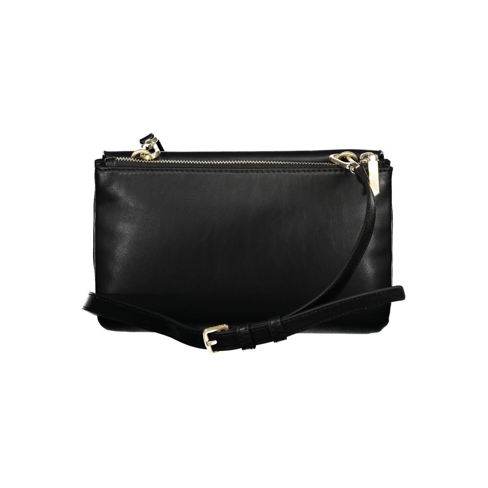 Schwarze Polyester Handtasche