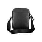 Schwarze Polyester-Umhängetasche