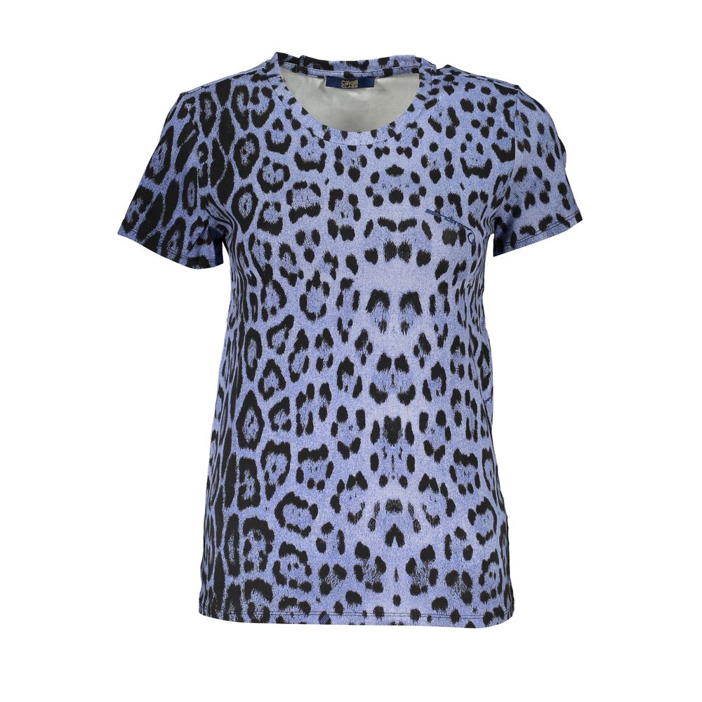 Azzurro Baumwoll-T-Shirt für Damen