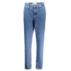 Blaue Mom-Jeans für Damen
