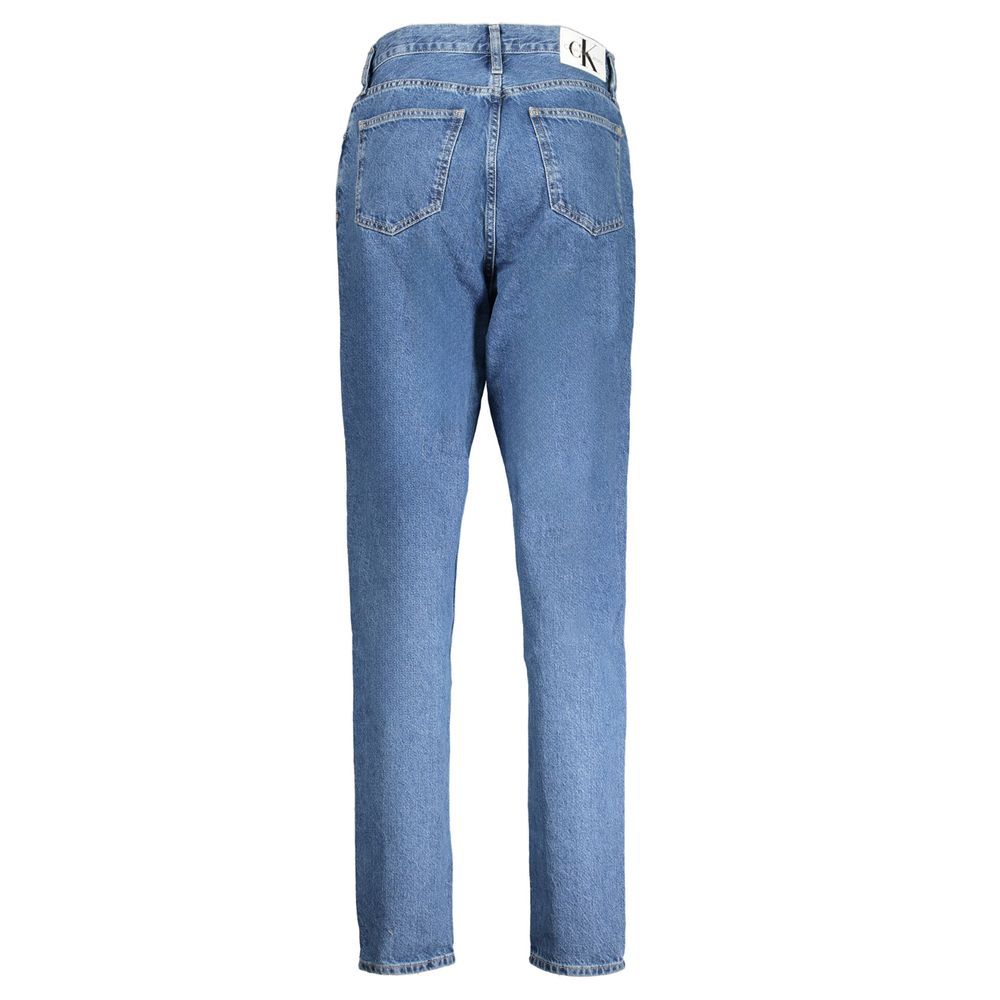 Blaue Mom-Jeans für Damen