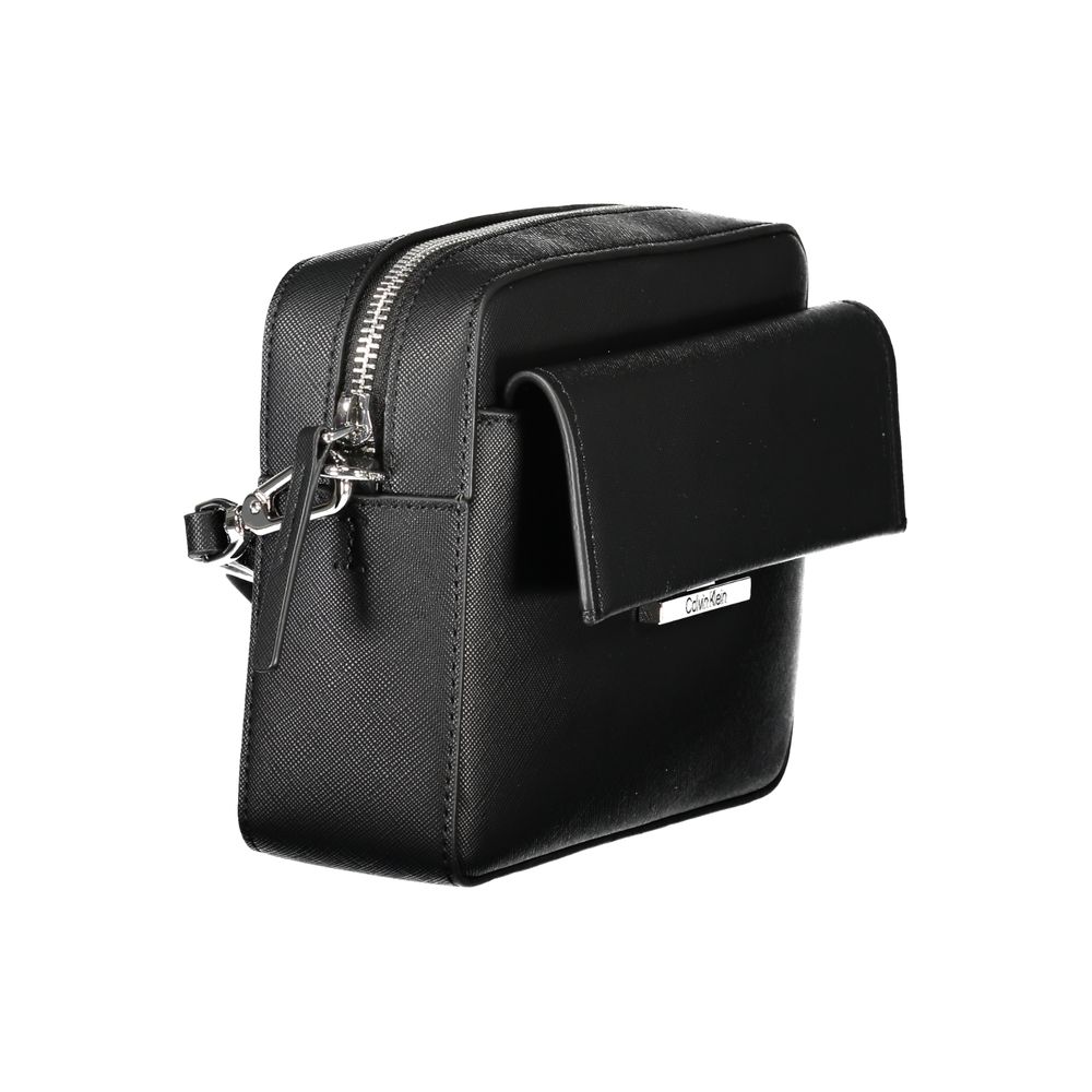 Schwarze Handtasche aus Polyethylen