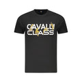 Schwarzes Baumwoll-T-Shirt für Herren