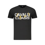 Schwarzes Baumwoll-T-Shirt für Herren