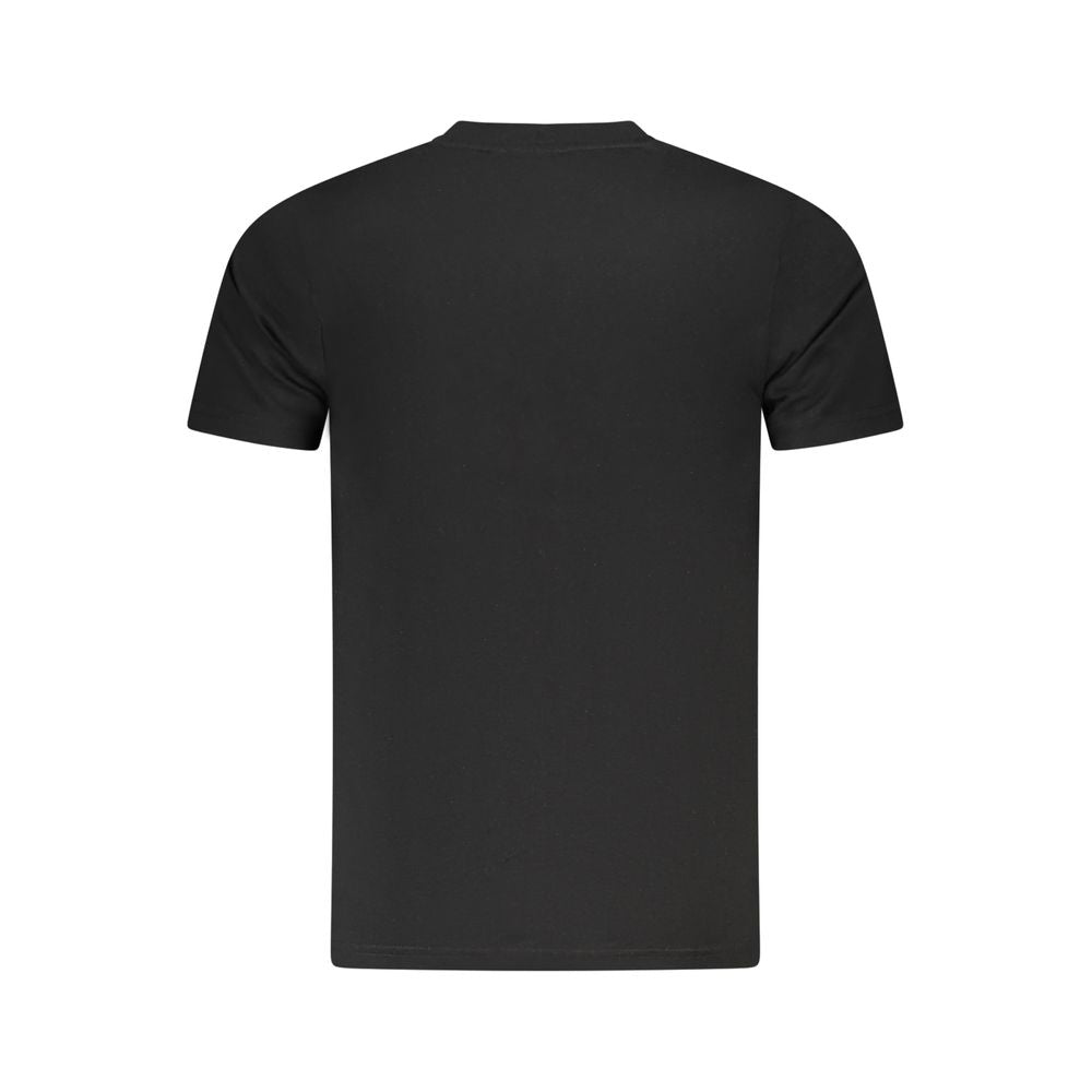 Schwarzes Baumwoll-T-Shirt für Herren