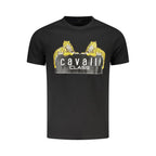 Schwarzes Baumwoll-T-Shirt für Herren