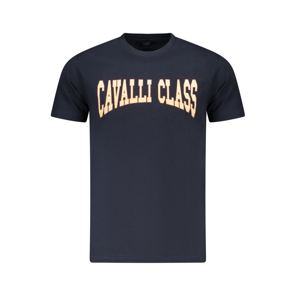 Blaues Baumwoll-T-Shirt für Herren