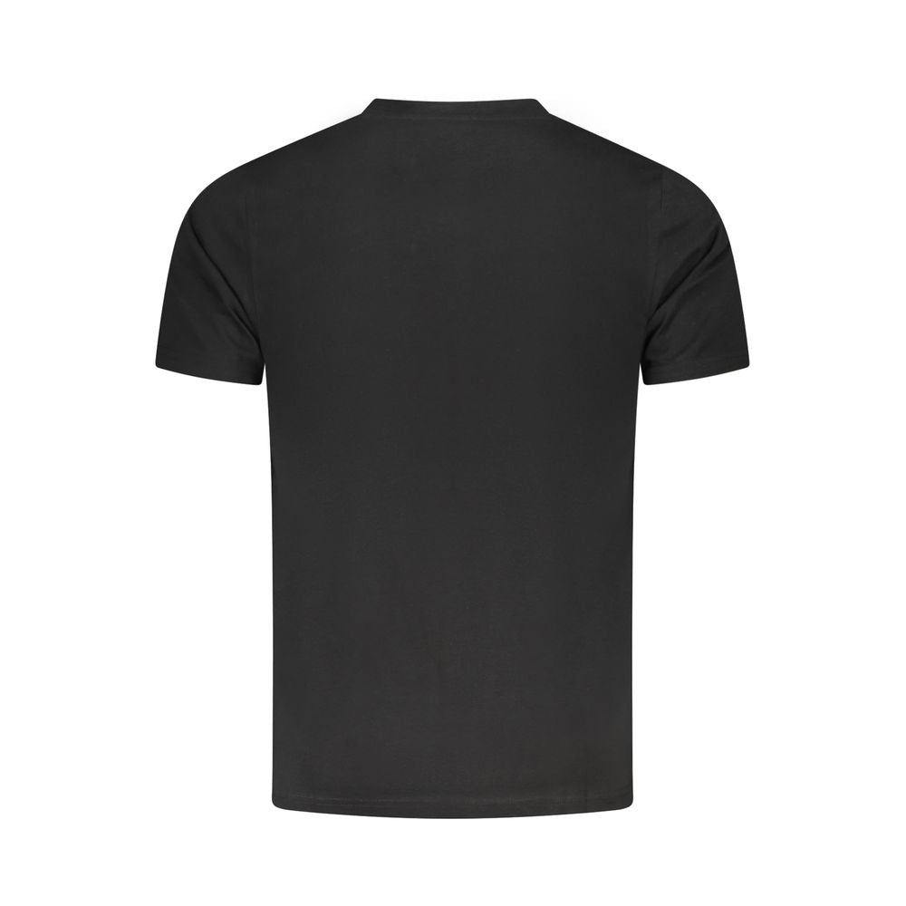 Schwarzes Baumwoll-T-Shirt für Herren