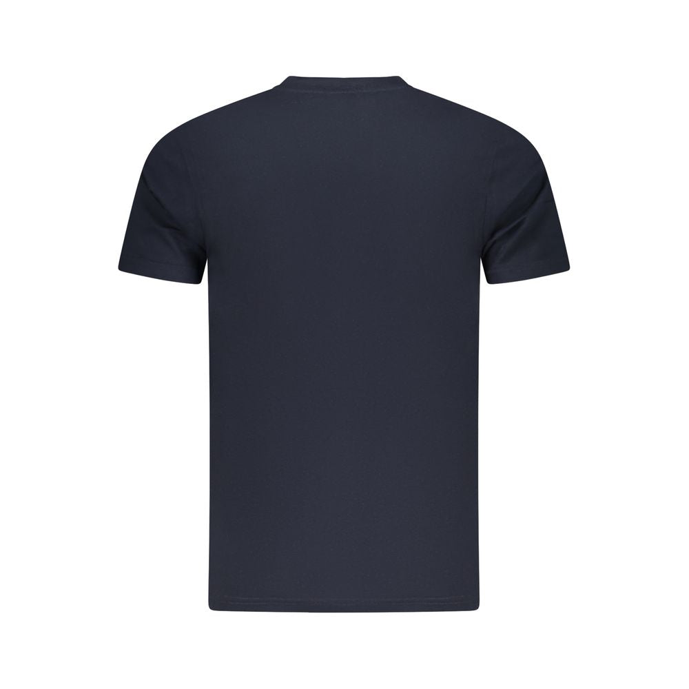 Blaues Baumwoll-T-Shirt für Herren