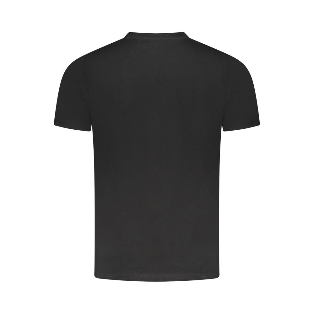 Schwarzes Baumwoll-T-Shirt für Herren