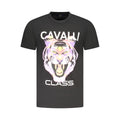 Schwarzes Baumwoll-T-Shirt für Herren