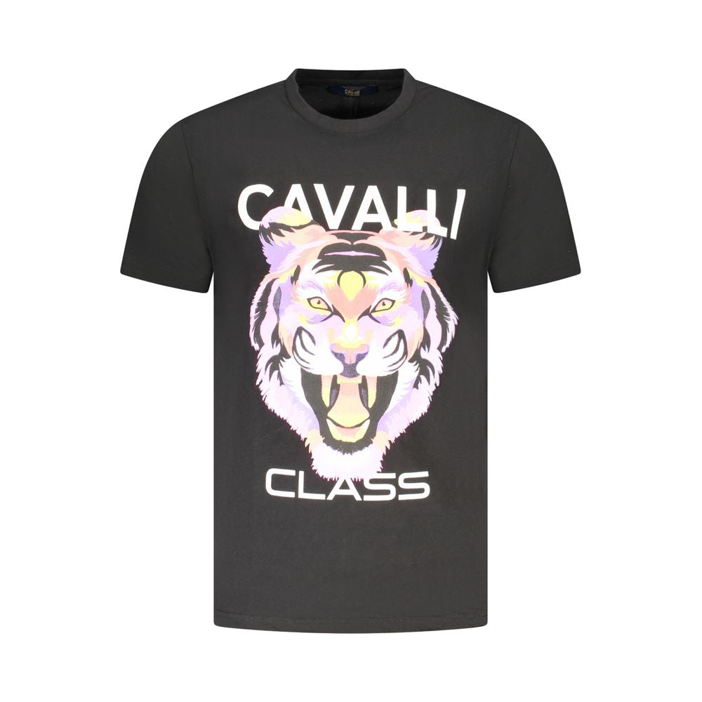 Schwarzes Baumwoll-T-Shirt für Herren