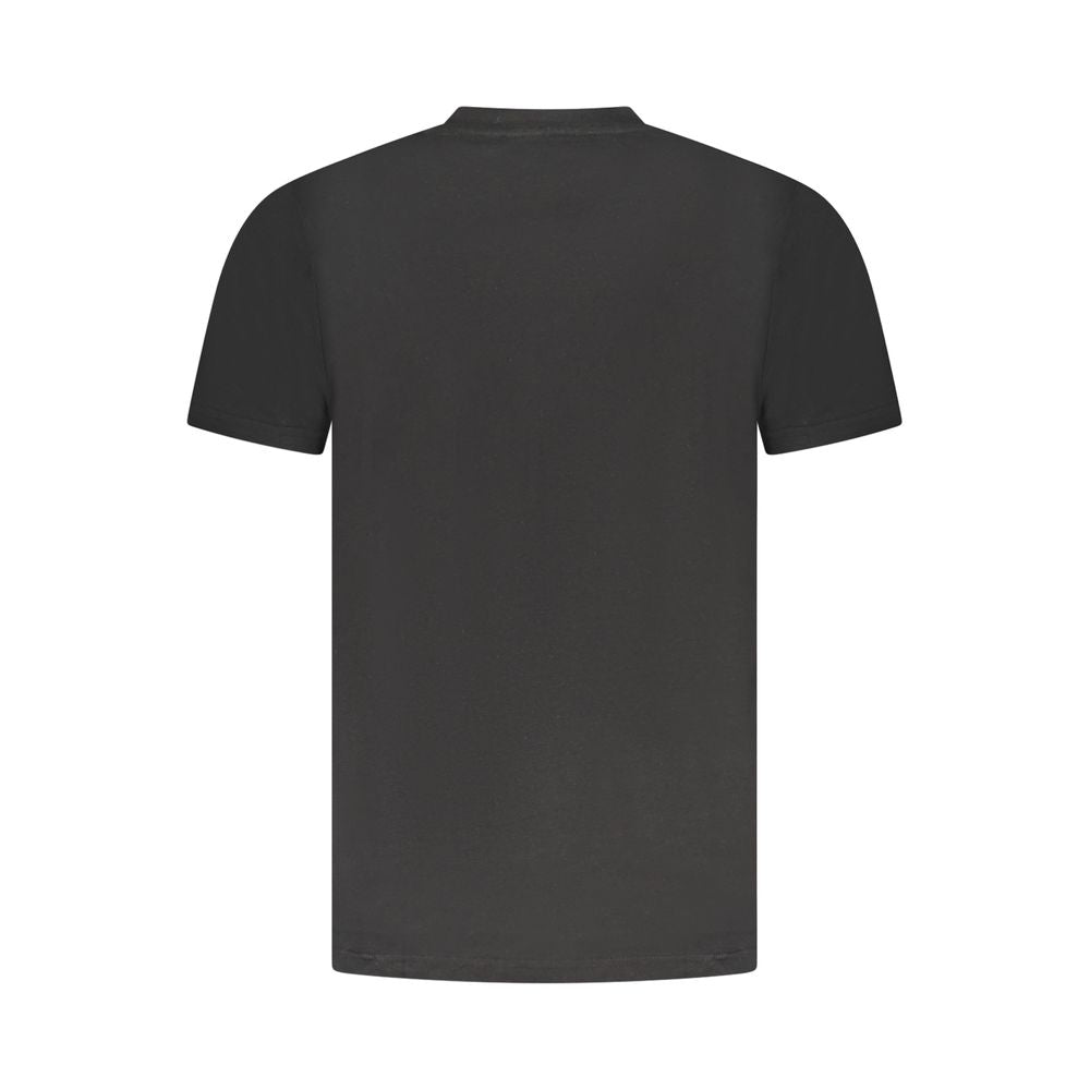 Schwarzes Baumwoll-T-Shirt für Herren