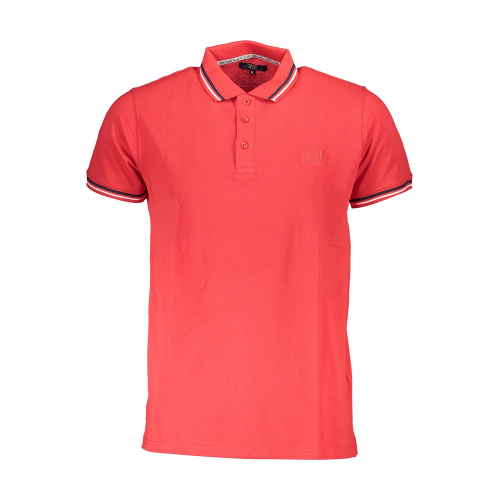 Rotes Herren-Poloshirt aus Baumwolle