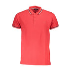Rotes Herren-Poloshirt aus Baumwolle