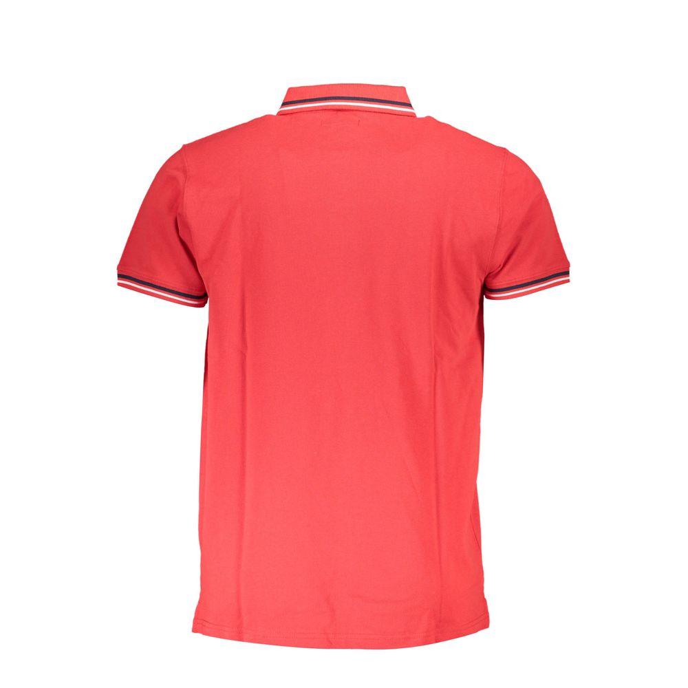 Rotes Herren-Poloshirt aus Baumwolle