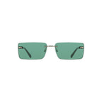 Grüne Sonnenbrille aus Metall 38339