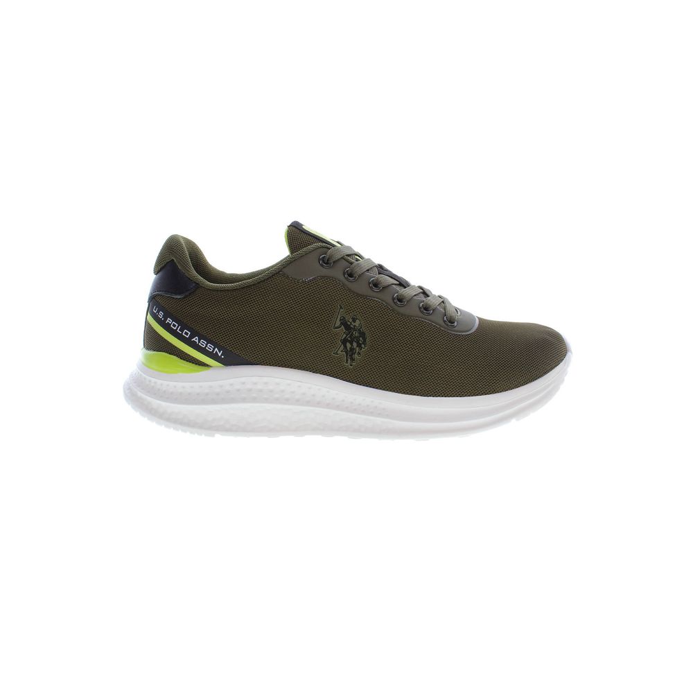 Grüner Polyester-Sneaker
