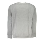 Grauer Baumwollpullover für Herren