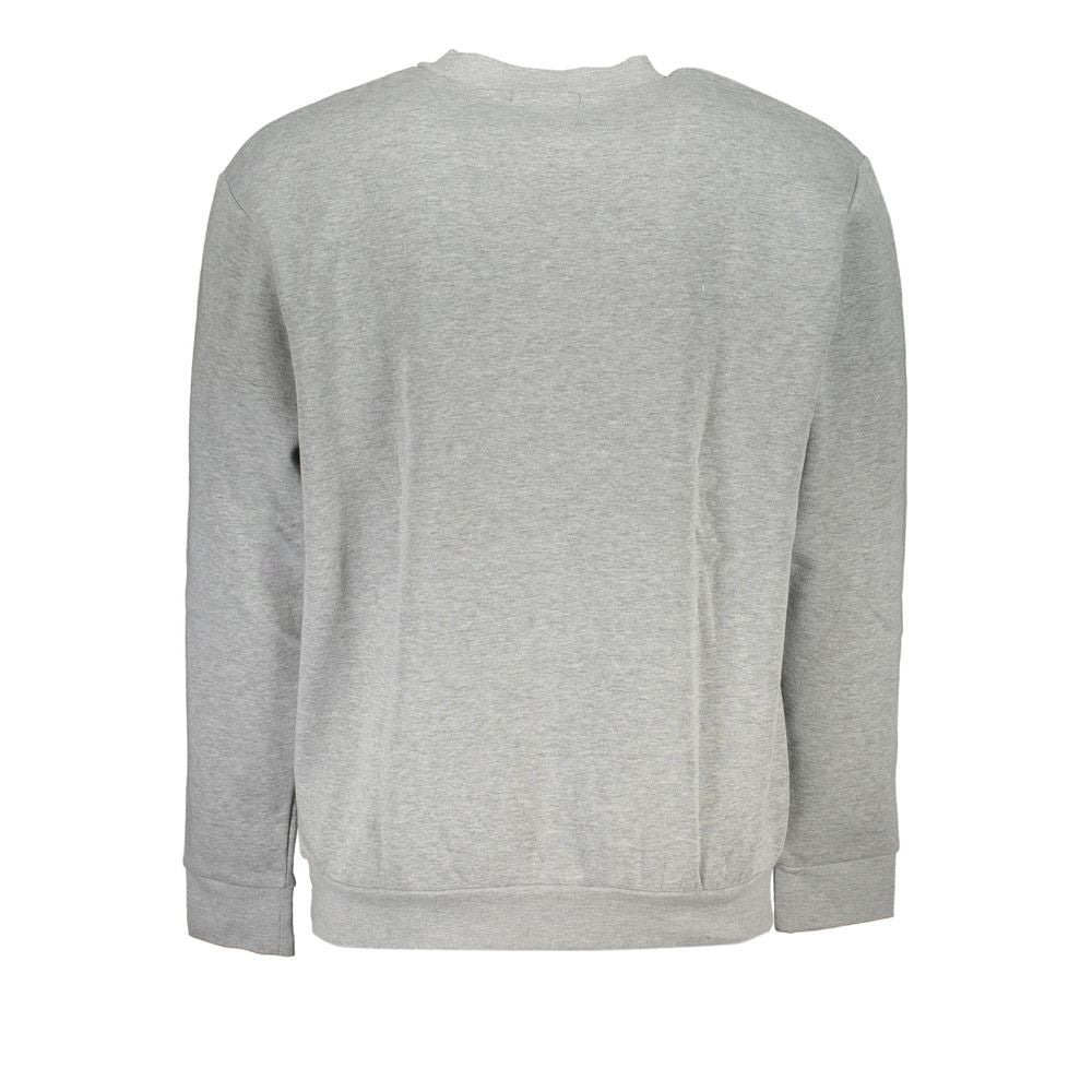 Grauer Baumwollpullover für Herren