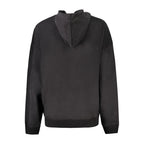 Schwarzer Baumwoll-Sweatshirt für Damen