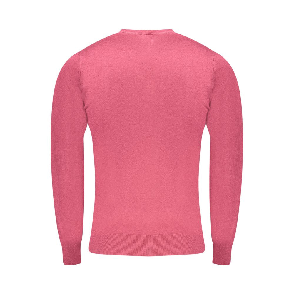 Roter Viskose Pullover für Männer