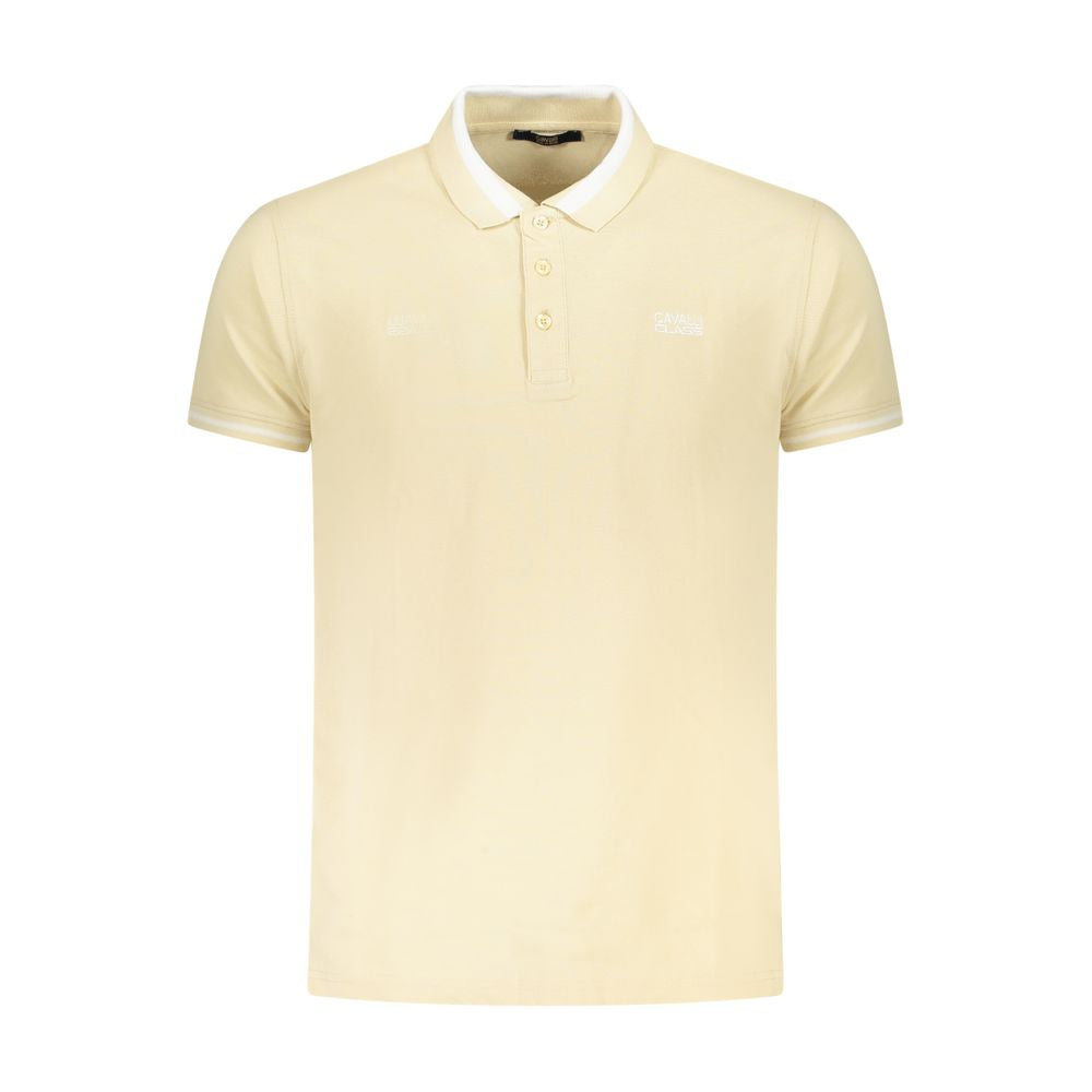 Beige Baumwoll-Herren-Poloshirt