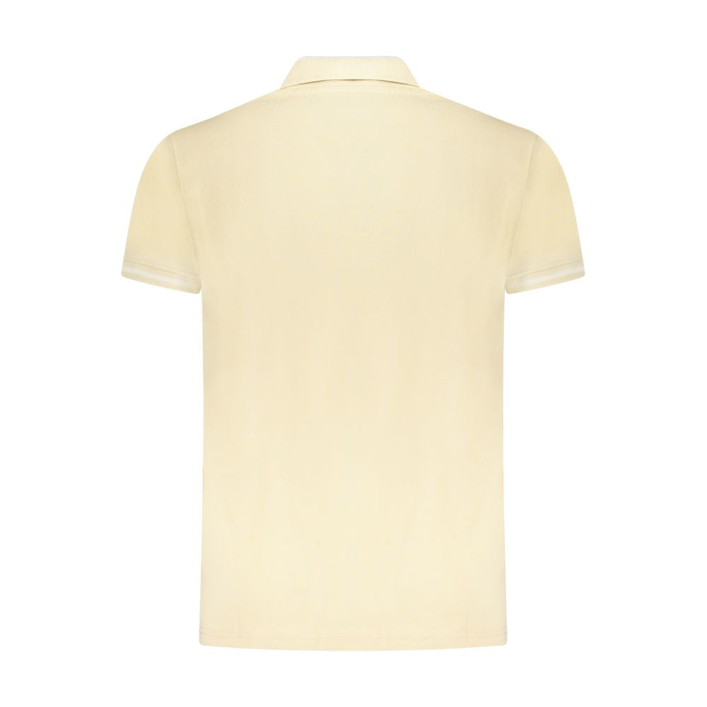 Beige Baumwoll-Herren-Poloshirt