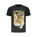 Schwarzes Baumwoll-T-Shirt für Herren