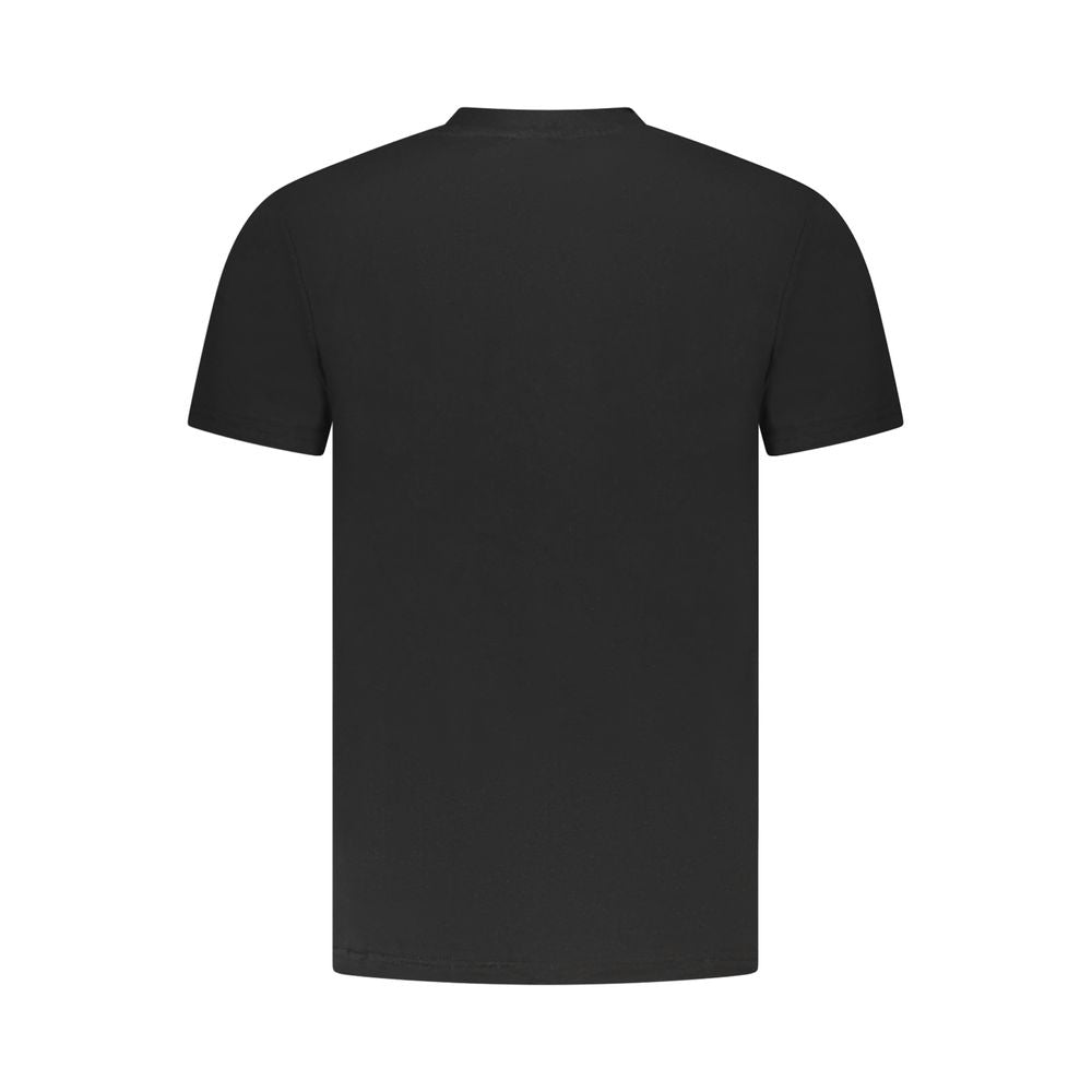 Schwarzes Baumwoll-T-Shirt für Herren