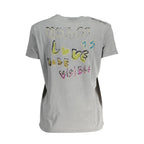 Graues Baumwoll-T-Shirt
