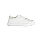 Weißer Polyester-Sneaker