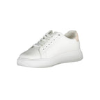Weißer Polyester-Sneaker