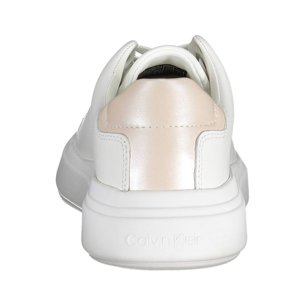 Weißer Polyester-Sneaker