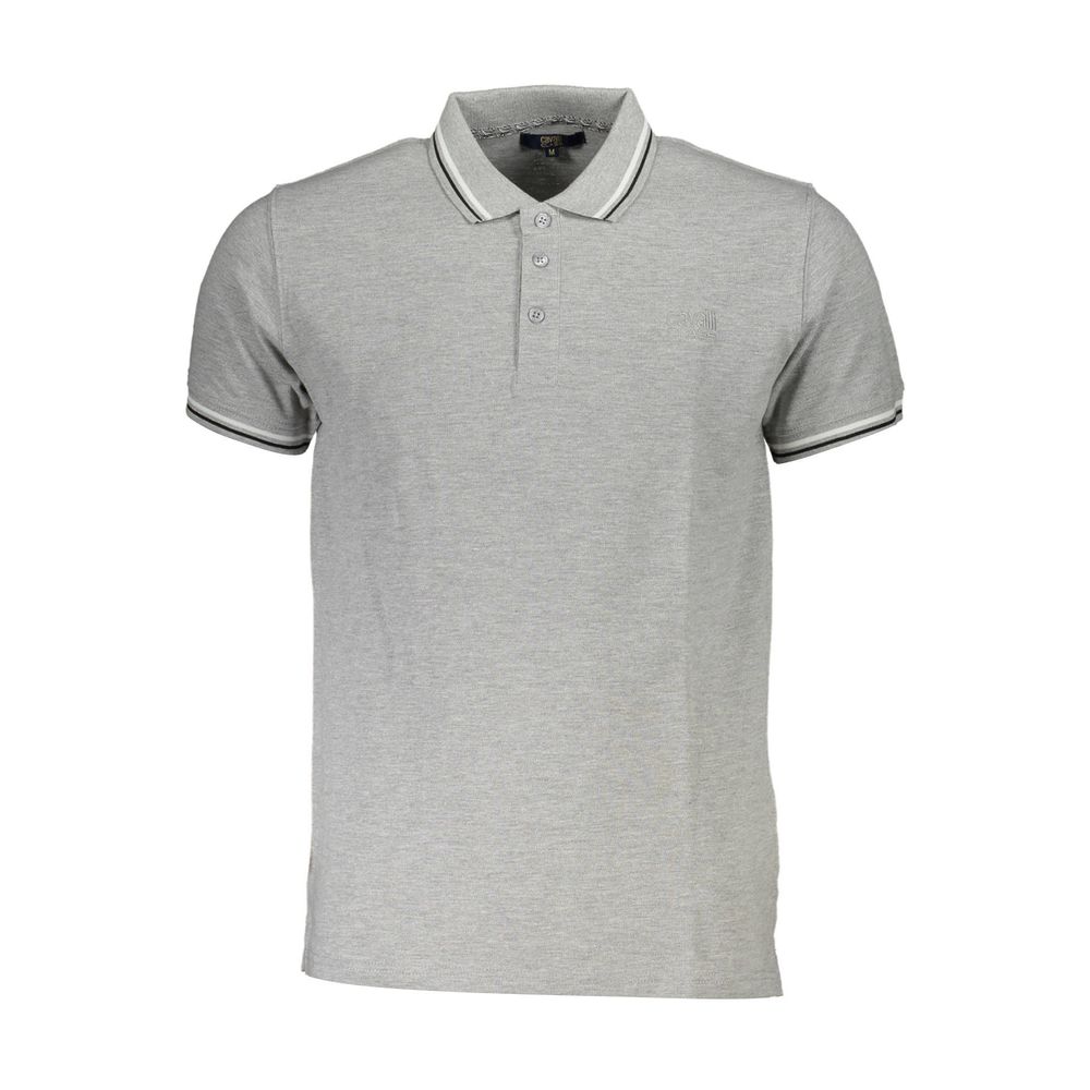 Grigio Baumwoll-Herrenpoloshirt
