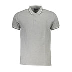 Grigio Baumwoll-Herrenpoloshirt