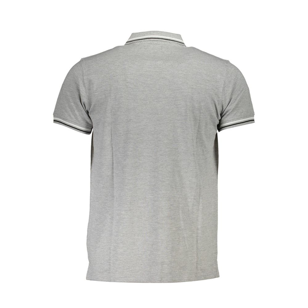 Grigio Baumwoll-Herrenpoloshirt