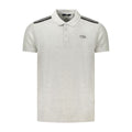 Graues Baumwoll-Poloshirt