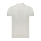 Graues Baumwoll-Poloshirt