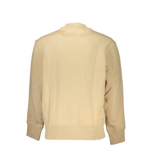 Beige Baumwoll-Sweatshirt für Herren