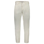 Herrenjeans aus weißer Baumwolle